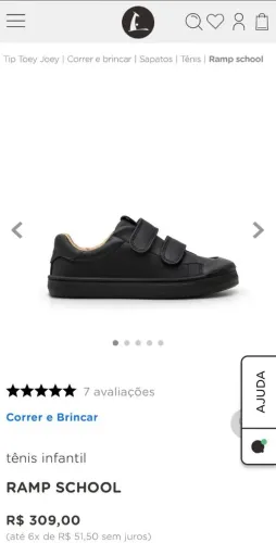 Tênis Infantil Tip Toey Joey 24 Ramp School Velcro Bibi Tigor Adidas Nike Vans