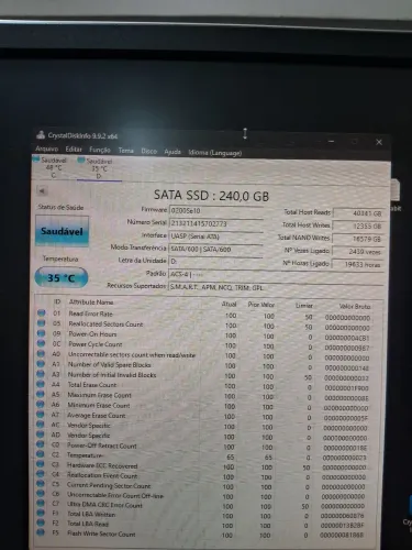 Ssd 240gb novo, 100% WARRIOR