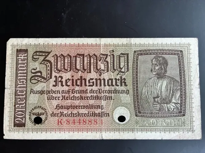 Cédula de 20 Reichsmark de 1940-1945