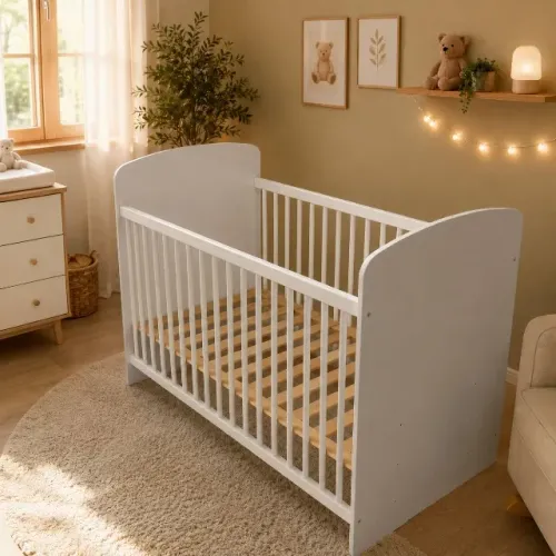 Berço Infantil Nacional Branco 133x66