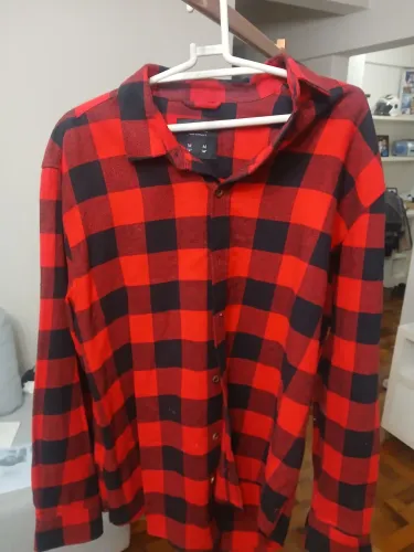 Camisa manga longa vermelha