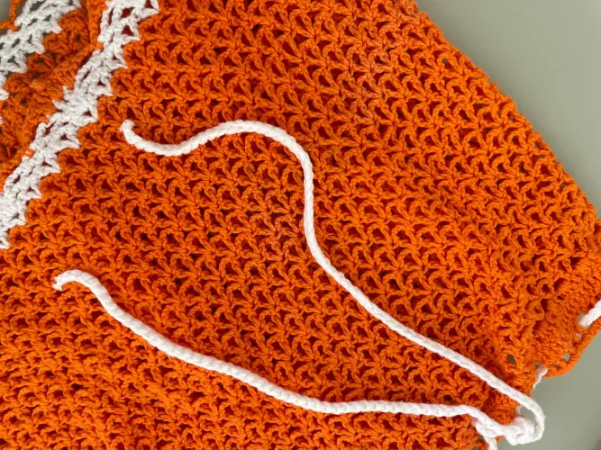 Conjunto saia e cropped em crochê P/M 