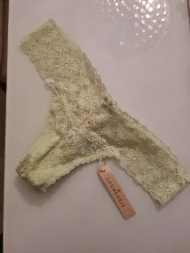 Calcinha Loungerie renda verde menta - nova e com etiqueta