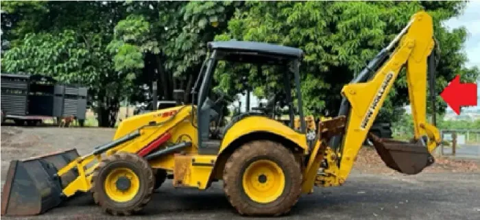 Cilindro caçamba Traseira Retroes. New Holland LB90 p/n *