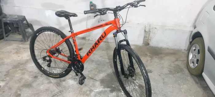 Bicicleta rharu aro 29 com suspensão hidráulica