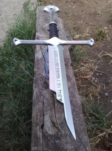 senhor dos anéis espada quebrada narzil (IMPRESSÃO 3D PLÁSTICO ABS SEM CORTE)