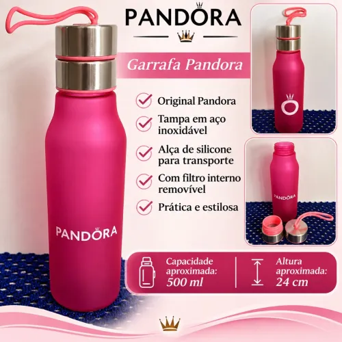 GARRAFA PANDORA ORIGINAL ROSA PINK - COM FILTRO REMOVÍVEL