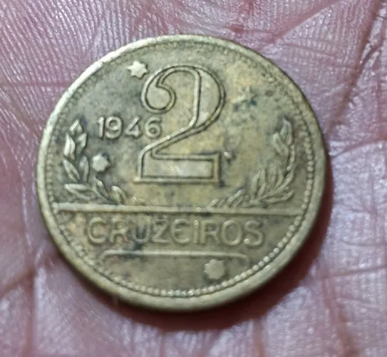 Moeda Antiga 2 Cruzeiros - 1946