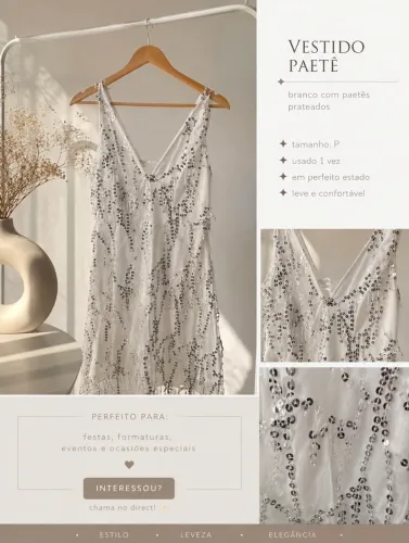 Vestido para eventos.