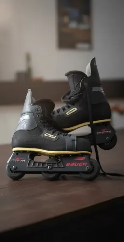 Patins Inline Hockey Bauer Superlight Profissional Tam 37 Original Seminovo