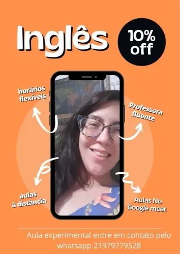 Inglês aula particular no Google meet para mulheres e crianças