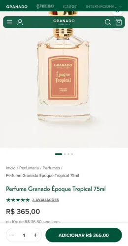 Vendo perfume Granado Epoque Novo na Caixa