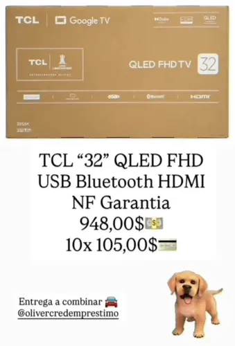 Tv tcl 32 polegadas zera na caixa