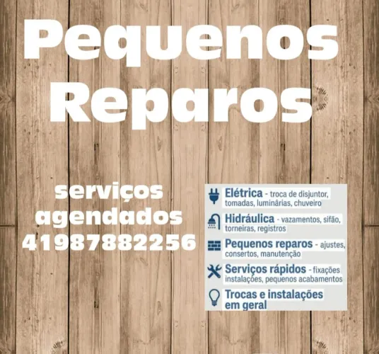 Pequenos Serviços, reparos gerais agendados