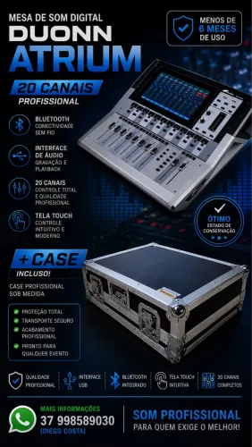 Mesa de som digital Duoon Atrium 20