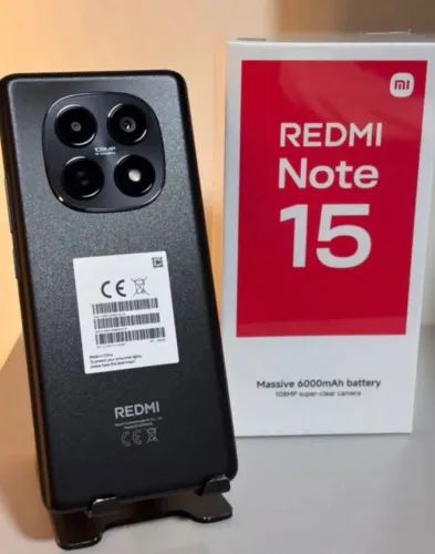 O brabo Chegouuuu + Redmi Note 15 (4G) 256/8 + entrega grátis Black
