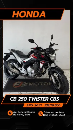 Honda cb Twister 250 cbs ano 2017, Extra aceitamos cartão e financiamento bancário