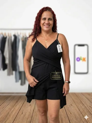 Vestido Macaquinho Transpassado (com short embutido)