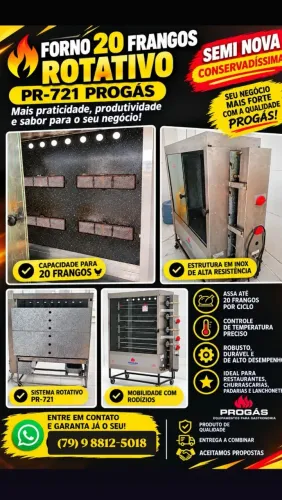 Máquina de galeto, Galeteria espeto progás