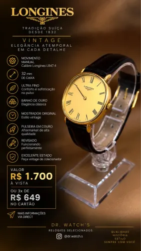 Longines vintage ultra fino a corda manual