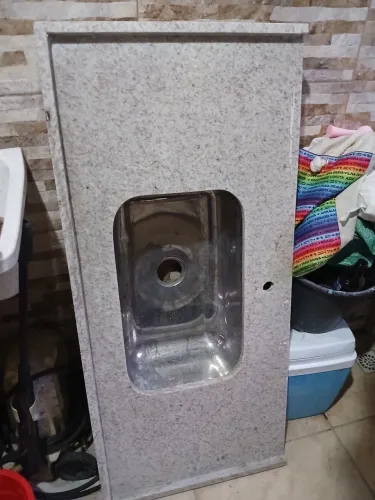 VENDO PIA DE GRANITO BEGE 1,20 Mt