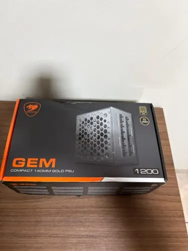 Fonte Cougar GEM 1200W 80 Plus Gold Full Modular - Impecável - Na Caixa - Faço Envio