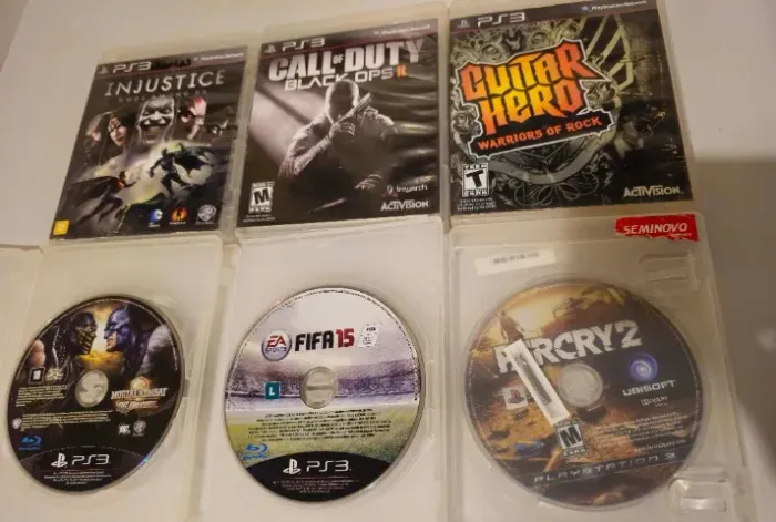 Kit com 06 jogos de Ps3