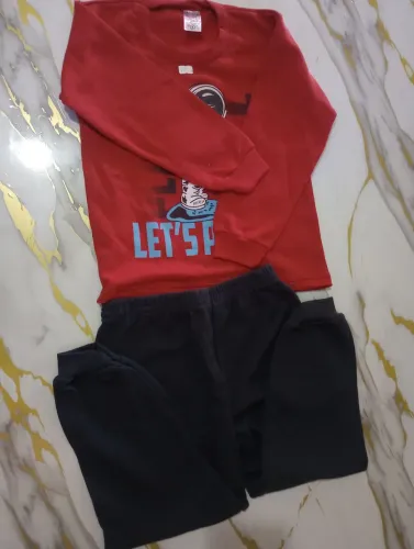 Conjunto infantil moletinho flanelado infantil menino tamanho 6