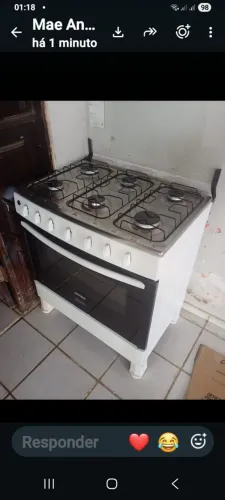 Fogao 6 bocas consul eletrico semi novo 650