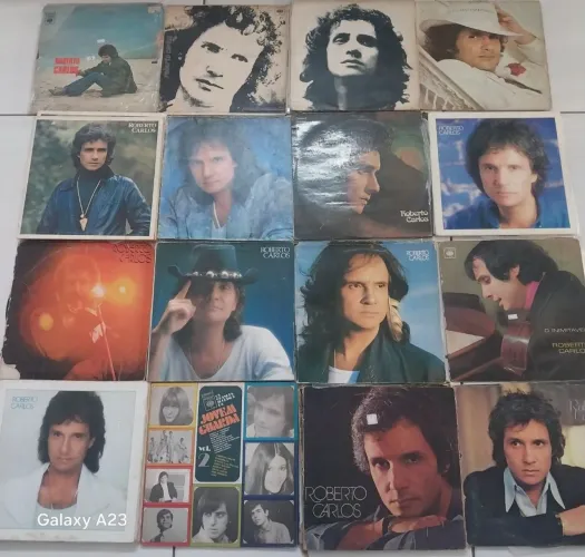 Discos de vinil do Roberto Carlos somente 15 e tema de novela 10 reis i