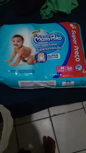 Fraldas descartável Tam: M 54 fraldas
