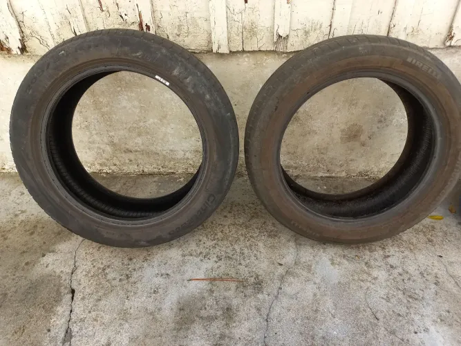 Par de Pneus Pirelli P7 205 55 r17. Quebra galho.