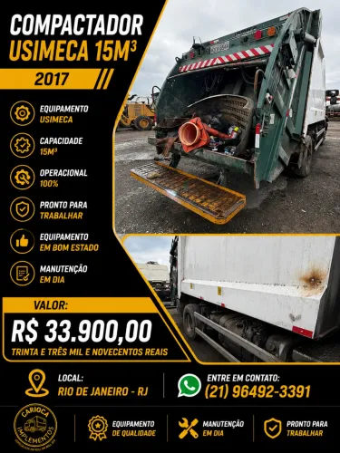 compactador usimeca 15m3 2017