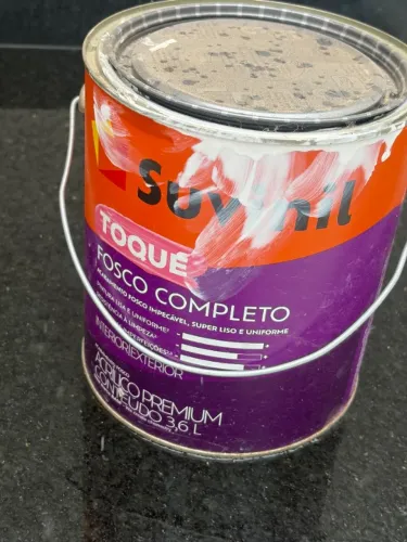 Tinta Branca Suvinil Toque Fosco (lata quase cheia)