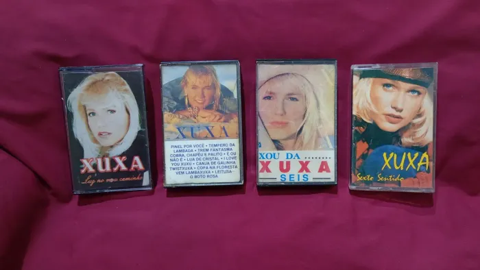 Lote de fita K7 da Xuxa