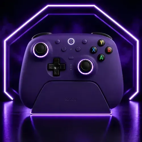 Controle Sem Fio 8BitDo Ultimate 2 Bluetooth com Gatilhos Hall Effect + Base de Carregamen