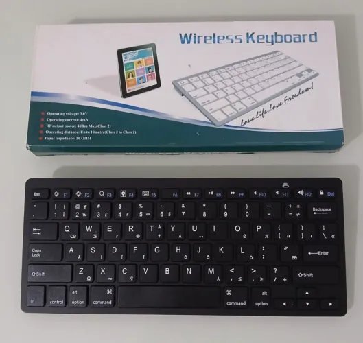 Teclado Bluetooth Sem Fio Herbor Ultra Slim Portátil - Novo