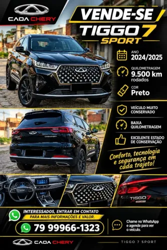 Chery Tiggo 7 Sport 1.5 Turbo Flex 16V Aut. 2025