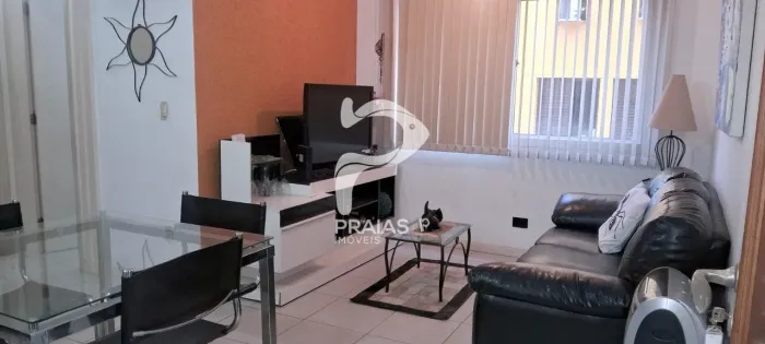 Apartamento mobiliado, 2 dormitórios, Enseada, Guarujá