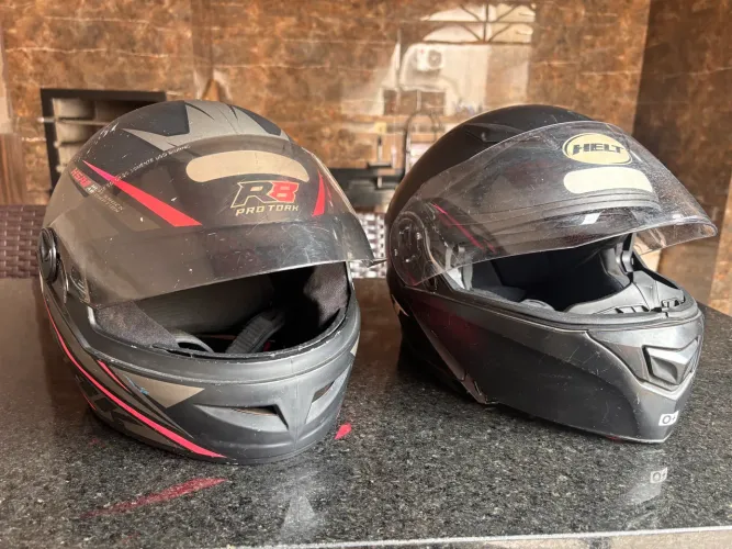 Capacetes Pro Tork R8 + Helt Escamoteável / Robocop