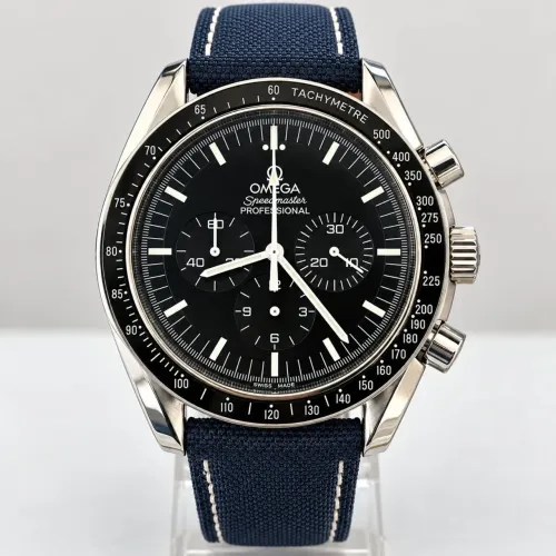 Relógio SC Omega Speedmaster Professional Cronógrafo Azul