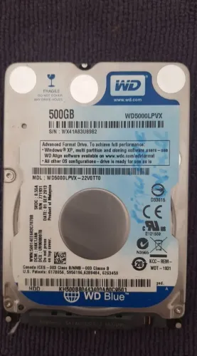 HD WD 500Gb.