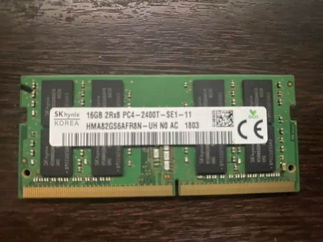 Memória RAM SK Hynix 1x16GB DDR4 2400mhz para notebook