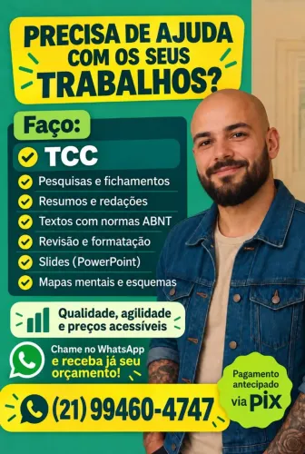 Auxílio e orientação em trabalhos acadêmicos
