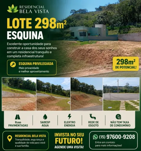 Lote De Esquina 298m²