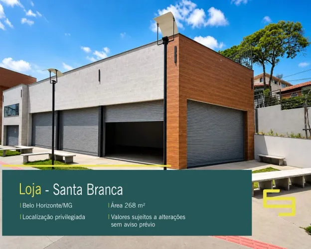 Loja para alugar no Santa Branca em Belo Horizonte/ MG