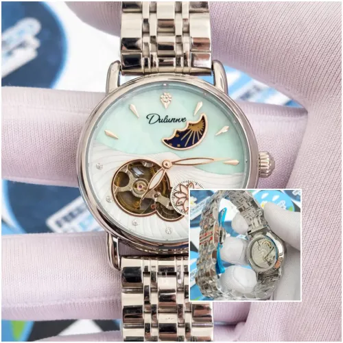 RELÓGIO FEMININO AUTOMÁTICO FUNDO AZUL