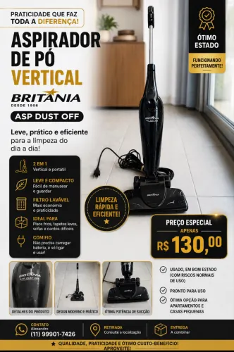 Aspirador de pó Britânia Asp Dust