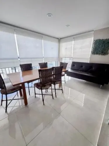 Apartamento Mobiliado para Locação na Vila Romana, 95m² com 3 Quartos sendo 1 Suíte , 2 Va