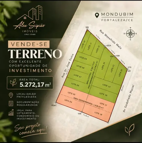 Terreno à venda | Terreno no Mondubim | Fortaleza - CE